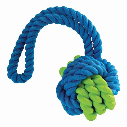 Kombinovaný Monty míč přírodní guma a bavlna s poutkem 9,5/31cm HipHop
