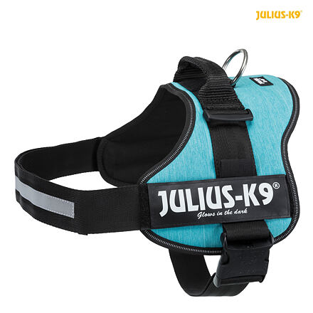 Julius-K9 silový postroj 3/XL 82-118 cm, oceán - DOPRODEJ