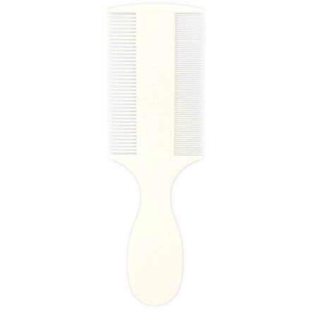 Hřeben plastový velmi jemný na blechy a prach,rukojeť 14 cm
