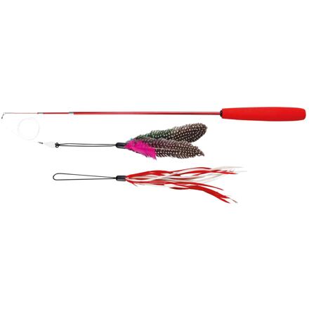 Teleskopická tyč s hračkou pro kočky 40-98 cm