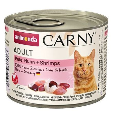 ANIMONDA konzerva CARNY Adult - krůta, kuře+ráčci 200g