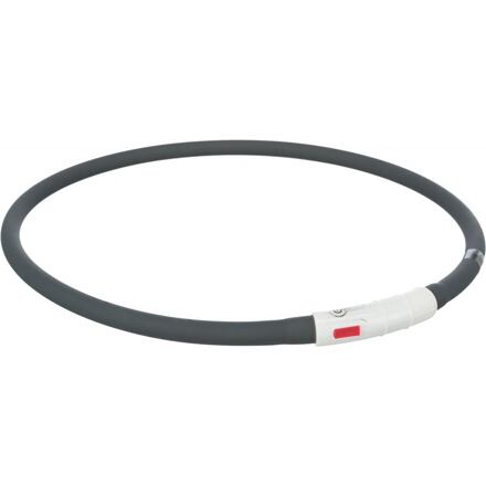 Flash USB svítící obojek XS-XL 70 cm / 10 mm,  černý (RP 2,10 Kč) - DOPRODEJ
