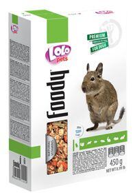 LOLO Foody kompletní krmivo pro osmáky degu 450 g krabička