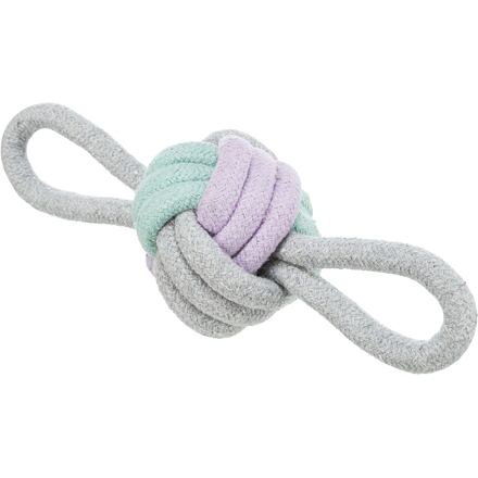 JUNIOR uzlový míč se smyčkami, bavlněné lano, ø 9/25 cm - DOPRODEJ